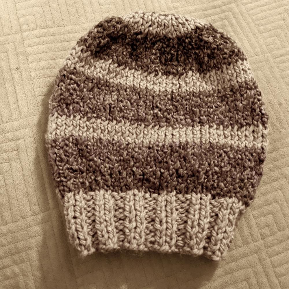 NWOT Hand Crafted Double Knit Hat
